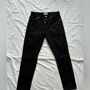 Agolde Los Angeles Premium Black Tiered Jeans size 26
